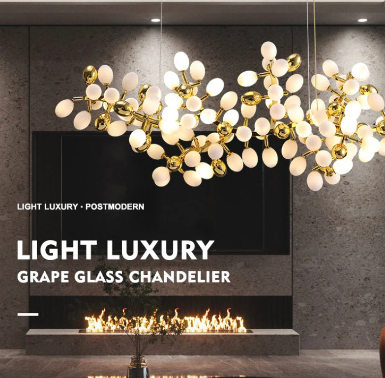 Modern Chandelier Luxury Branch Led Glass Home Living, Dining Room Lights