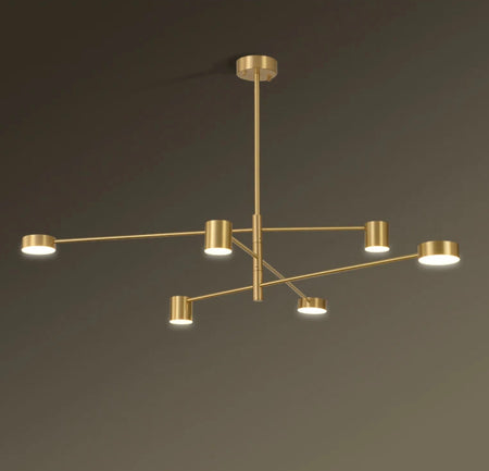 Modern Chandelier Nordic Golden Copper Living, Dining, Bedroom Lights