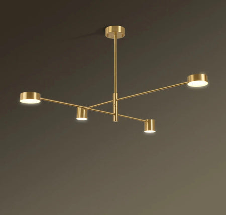 Modern Chandelier Nordic Golden Copper Living, Dining, Bedroom Lights