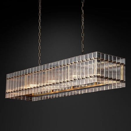 Modern Pendant Light Luxury Large Rectangle Chandeliers Dining Room Lights