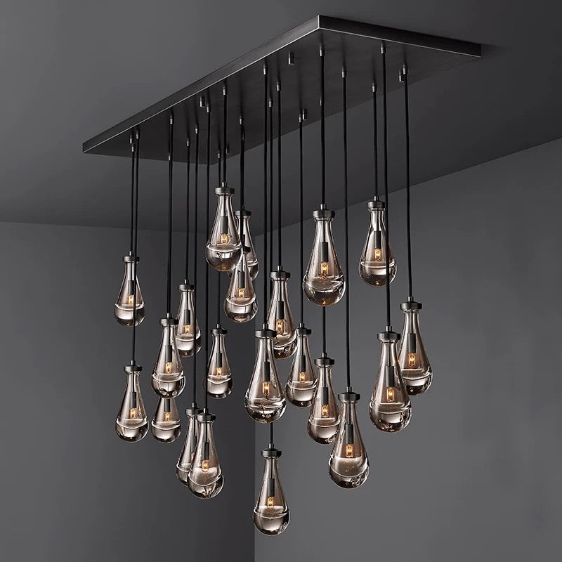 Designer Pendant Light Luxury Crystal Modern Aindrop Light for Dining Room