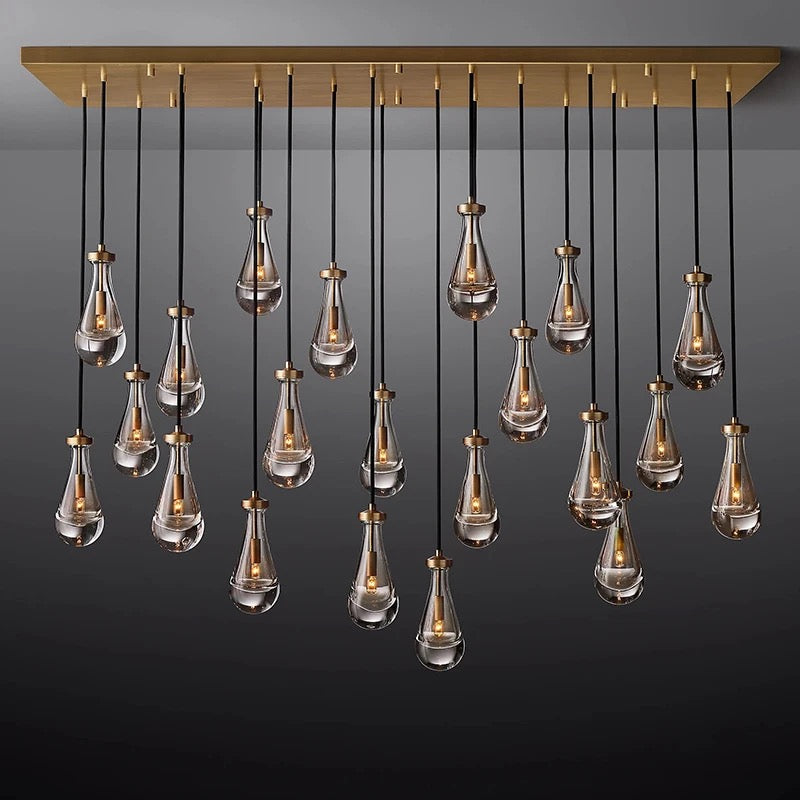 Designer Pendant Light Luxury Crystal Modern Aindrop Light for Dining Room