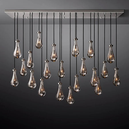 Designer Pendant Light Luxury Crystal Modern Aindrop Light for Dining Room