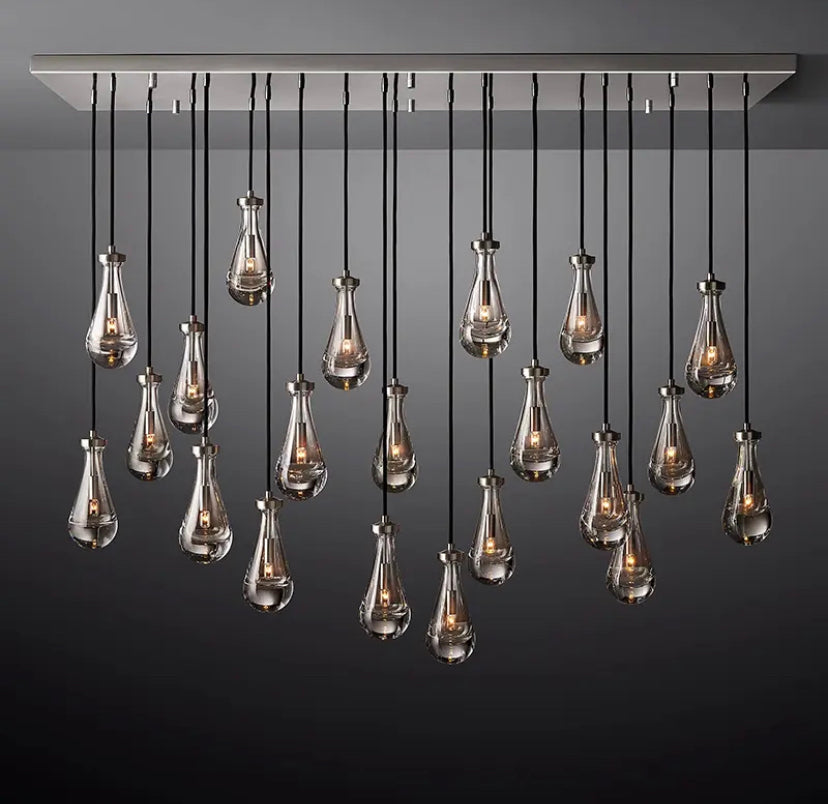 Designer Pendant Light Luxury Crystal Modern Aindrop Light for Dining Room