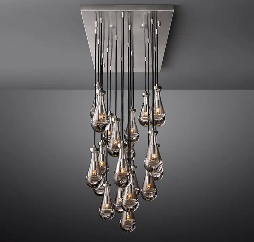 Designer Pendant Light Luxury Crystal Modern Aindrop Light for Dining Room