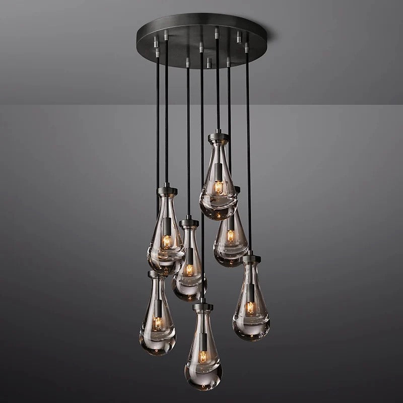 Modern Pendant Light Luxury Crystal Raindrop Living Room Dining Room Hanging Lights