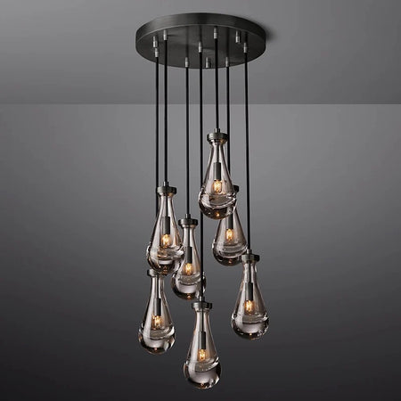 Modern Pendant Light Luxury Crystal Raindrop Living Room Dining Room Hanging Lights