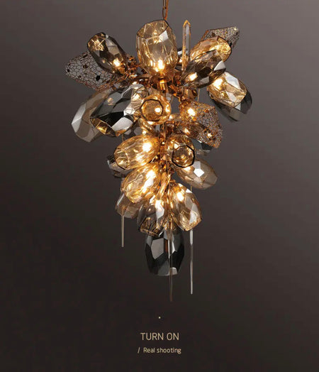 Modern Chandelier Luxury Calais Large Brass Crystal Murano Glass Lobby Villa Hall Stairs Lights