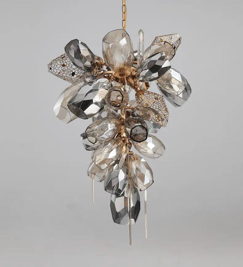 Modern Chandelier Luxury Calais Large Brass Crystal Murano Glass Lobby Villa Hall Stairs Lights