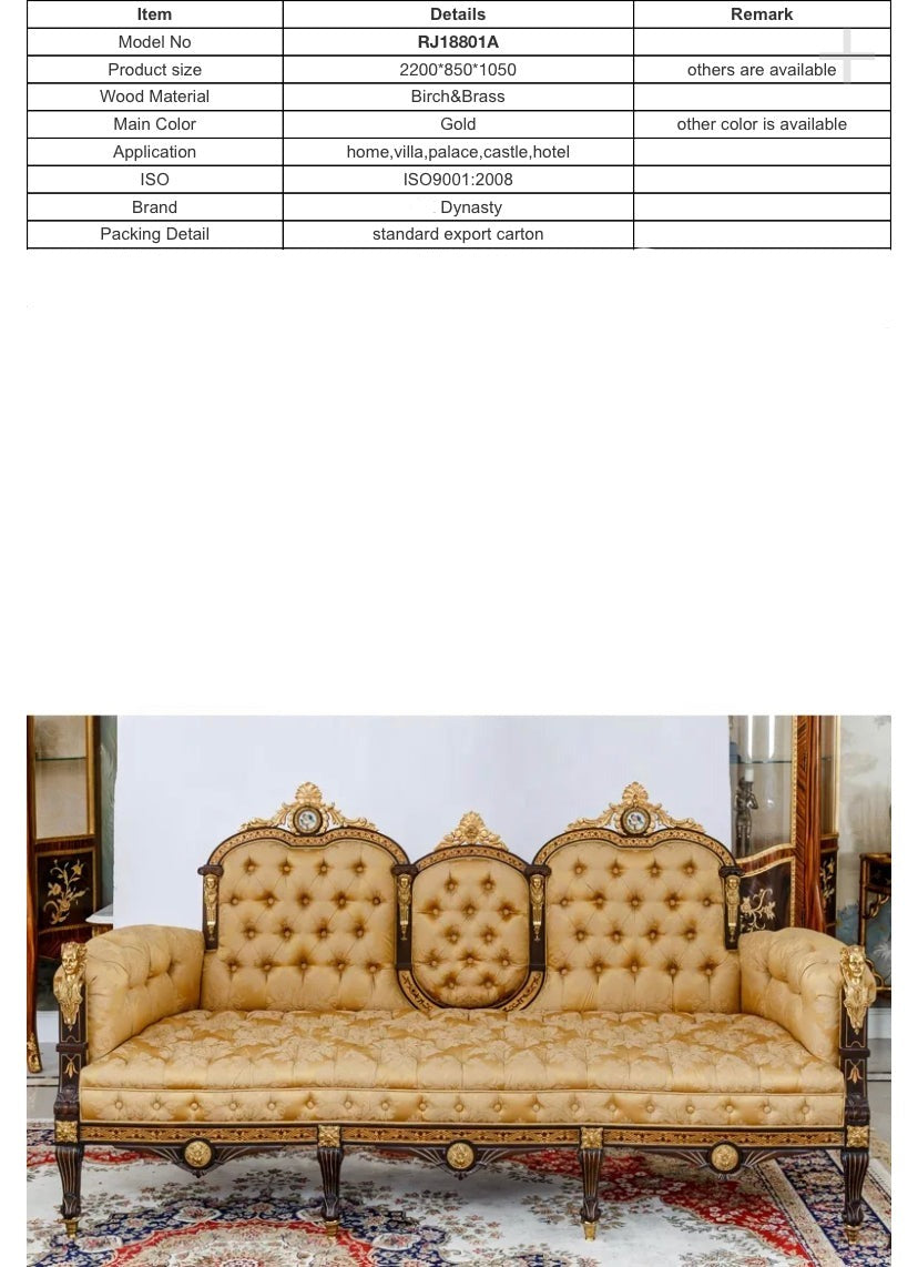 Sofa 1 Seater Noble Single Seat Sofa Unique Baroque Design Luxury Royal Furniture Sofa Set