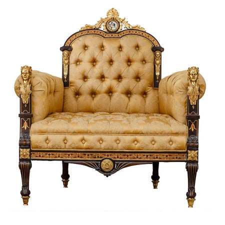 Sofa 1 Seater Noble Single Seat Sofa Unique Baroque Design Luxury Royal Furniture Sofa Set