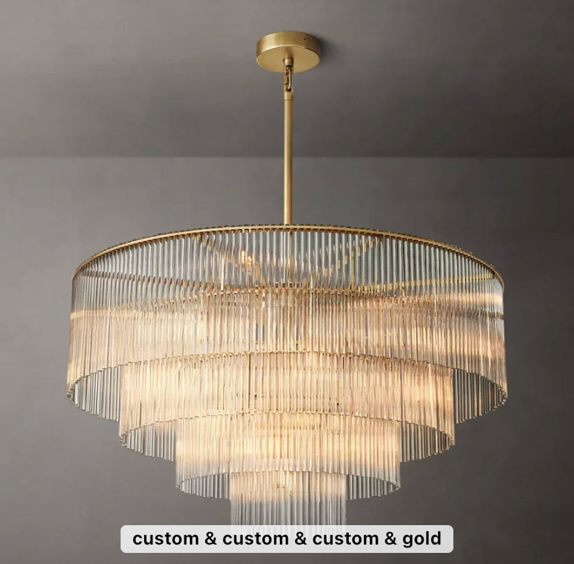 Modern Chandelier Luxury Crystal Drop Light Hotel, Villa, Home Dining, Living Room Big Lights