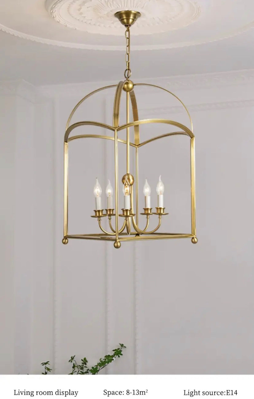 Vintage Pendant Light Brass Gold Hotel, Home Lobby, Bedroom, Kitchen Luxury Lights