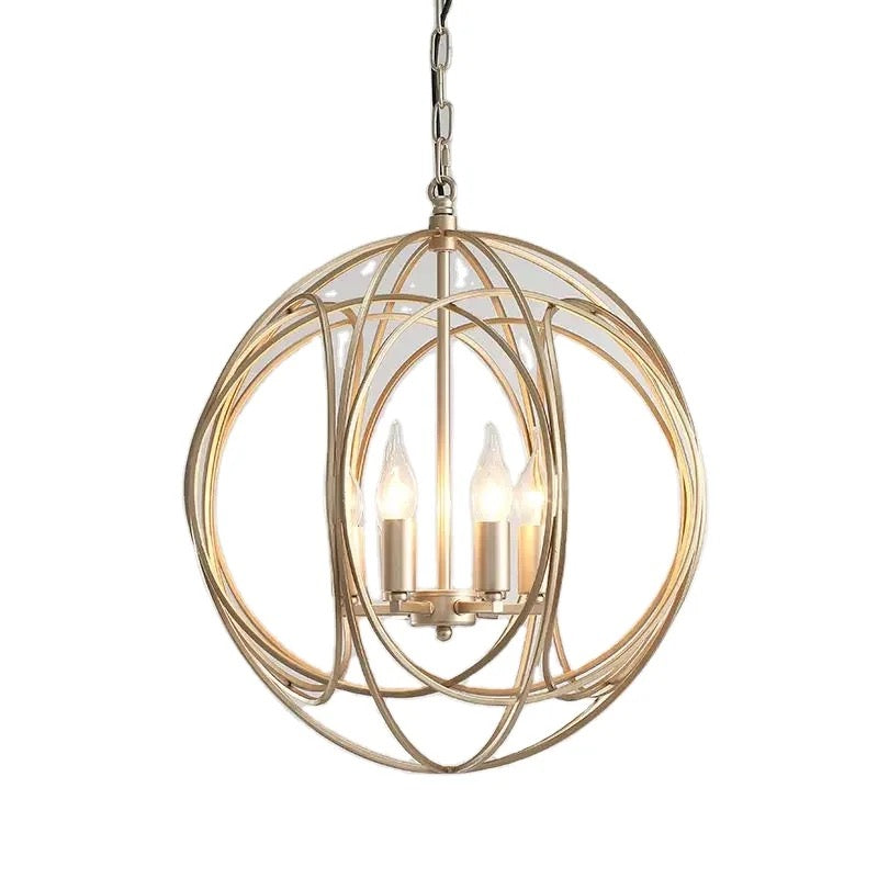 Modern Pendant Light American Design Iron Ball Deco Living, Dining Room Kitchen Lights