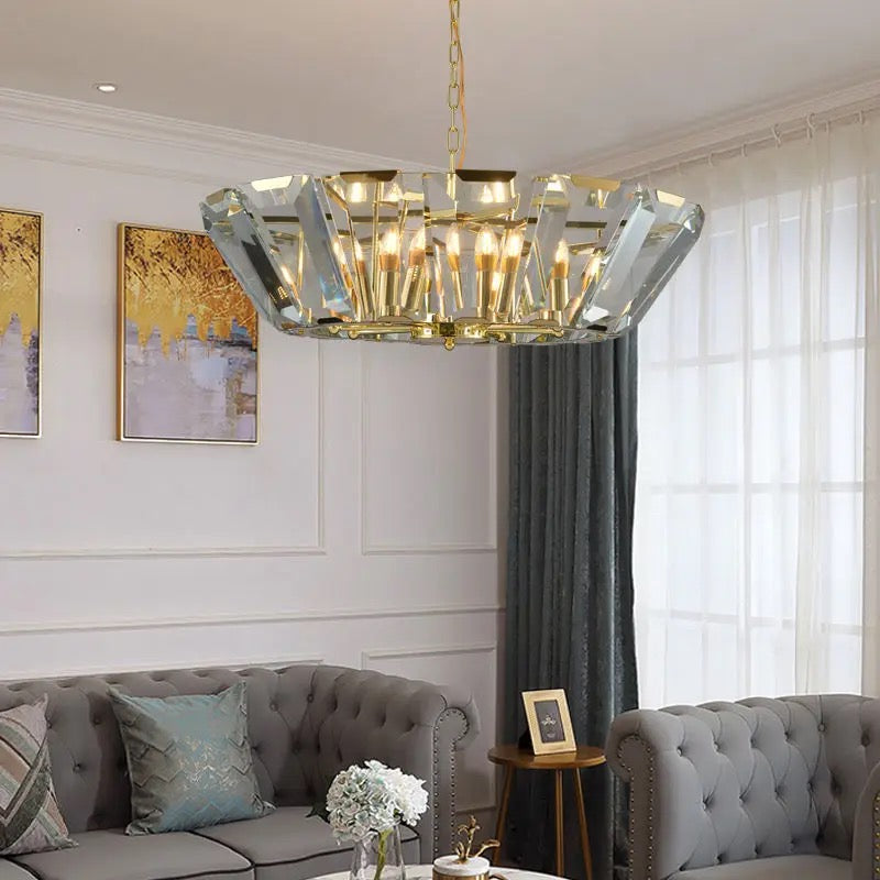 Modern Pendant Light Nordic Design Chain Dining, Living Room Home, Hotel Indoor Luxury Crystal Chandelier