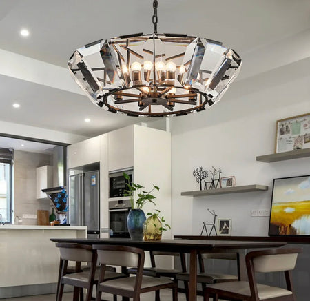 Modern Pendant Light Nordic Design Chain Dining, Living Room Home, Hotel Indoor Luxury Crystal Chandelier