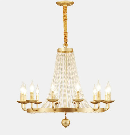 Antique Chandelier Luxury Iron Linear Crystal Light Hotel, Home Dining Room Bedroom Foyer Lobby Lights