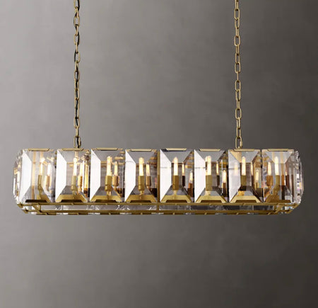 Modern Pendant Light Classic Long Hotel, Home Decor Luxury Crystal Hanging Chandelier