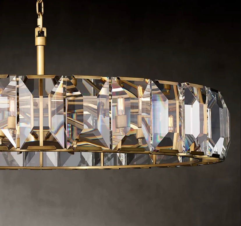 Modern Pendant Light Classic Long Hotel, Home Decor Luxury Crystal Hanging Chandelier