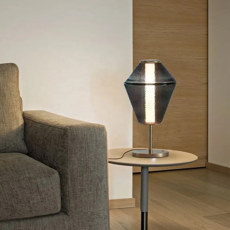 Modern Floor Lamps Nordic Irregular Transparent Glass Lamp Office Home Living Room Bedroom Floor Standing Lamp