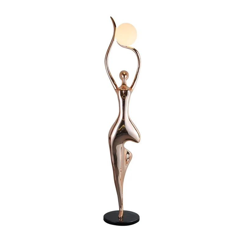 Designer Floor Lamp Art Design Dance Goddess Sculpture Home Living Room Lobby Standing Lamp