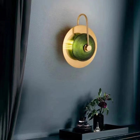 Modern Wall Lamps Gold Metal Glass Wall Mounted Sconce Hotel, Villa, Home Interior Bedroom Light