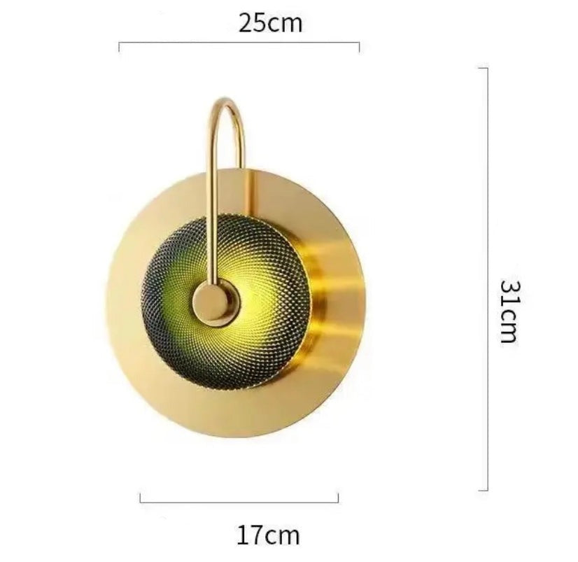 Modern Wall Lamps Gold Metal Glass Wall Mounted Sconce Hotel, Villa, Home Interior Bedroom Light