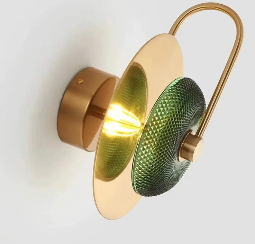 Modern Wall Lamps Gold Metal Glass Wall Mounted Sconce Hotel, Villa, Home Interior Bedroom Light