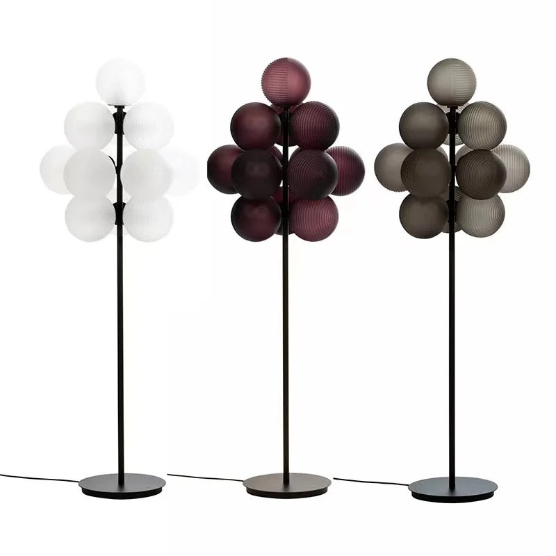 Modern Floor Lamp Designer Atmospheric Grape Glass Art Bedroom Lights Home Living Room Lamps