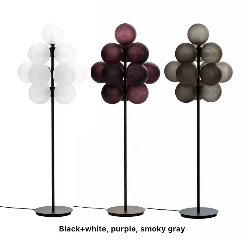 Modern Floor Lamp Designer Atmospheric Grape Glass Art Bedroom Lights Home Living Room Lamps