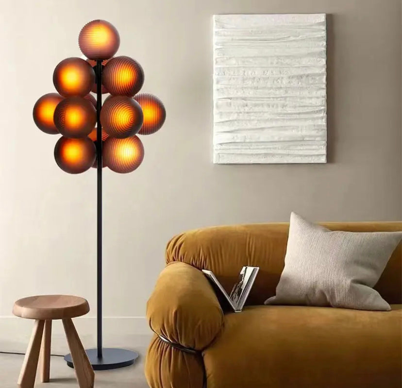 Modern Floor Lamp Designer Atmospheric Grape Glass Art Bedroom Lights Home Living Room Lamps