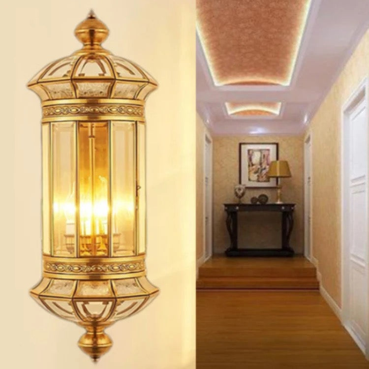 Modern Wall Light European Style Indoor, Outdoor Luxury Waterproof Copper Staircase Lights