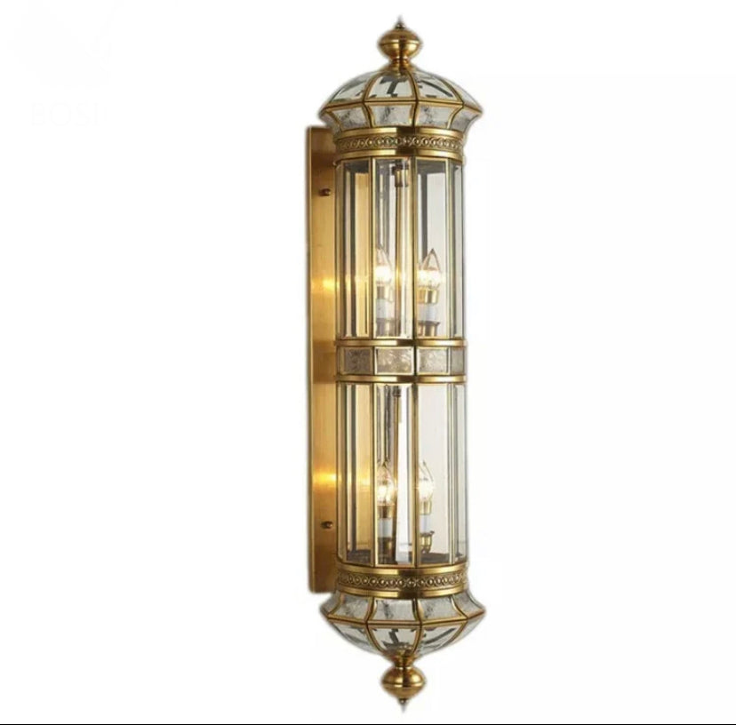 Modern Wall Light European Style Indoor, Outdoor Luxury Waterproof Copper Staircase Lights