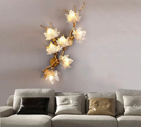 Modern Light Luxury Living Room, Bedroom, Bedside Wall Lights Crystal, Aluminum Wall Lamps