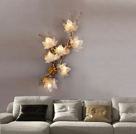 Modern Light Luxury Living Room, Bedroom, Bedside Wall Lights Crystal, Aluminum Wall Lamps