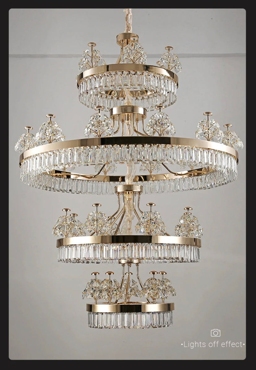 Modern Design Chandelier Home, Hotel Lobby Staircase Foyer Decorative Crystal Luxury Ceiling Chandeliers