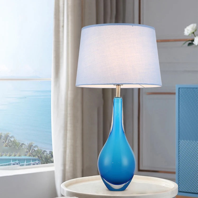 Modern Desk Lamp High Quality Indoor Bedroom Glass Cloth Art Modern Led Table Lamp