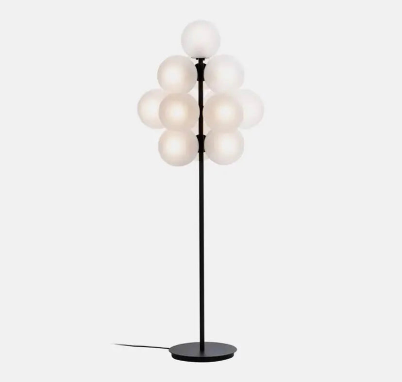 Modern Floor Lamp Living Room, Bedroom Table Lamp Bathroom, Balcony Metal Glass Floor Lamps