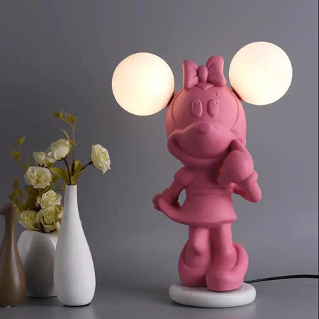 Decorative Lamp Mickey Mouse Shape Table Lamp Kids Room Led Desk Lamp Bedside Modern Lamps