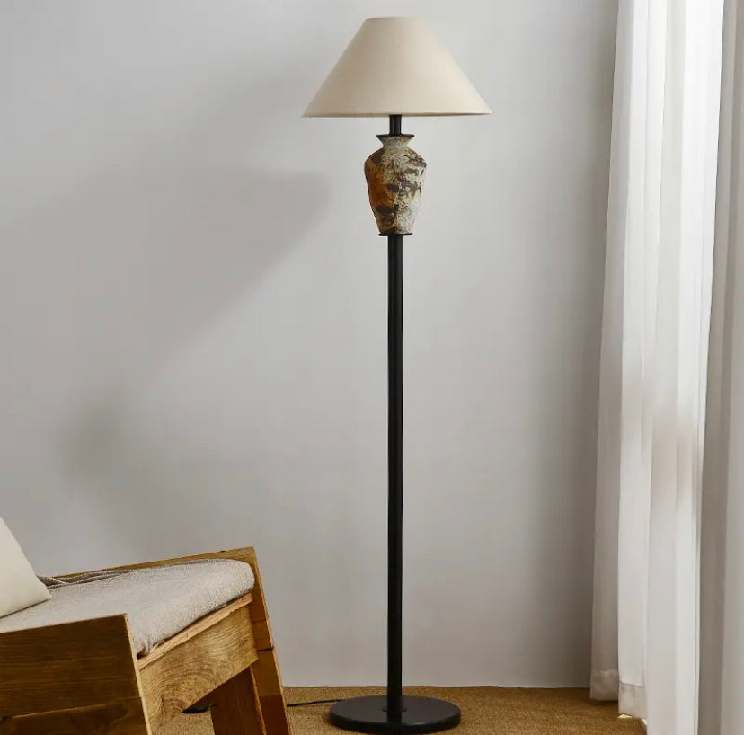 Vintage Floor Lamp Living Room Bedroom Luxurious Ceramic Bedside Lamp Vertical Lighting Lamp