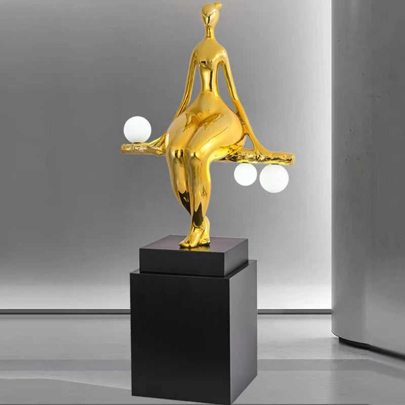 Modern Nordic Style Floor Lamps Indoor Living Room Corner Designer Minimalist Art Decor Resin Sculpture Standing Led Floor Lamps