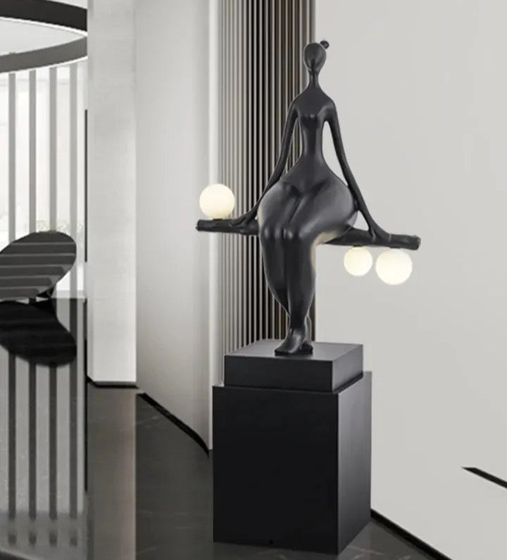 Modern Nordic Style Floor Lamps Indoor Living Room Corner Designer Minimalist Art Decor Resin Sculpture Standing Led Floor Lamps