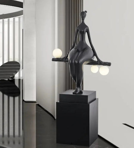 Modern Nordic Style Floor Lamps Indoor Living Room Corner Designer Minimalist Art Decor Resin Sculpture Standing Led Floor Lamps