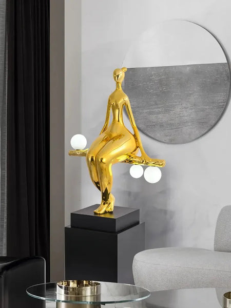 Modern Nordic Style Floor Lamps Indoor Living Room Corner Designer Minimalist Art Decor Resin Sculpture Standing Led Floor Lamps
