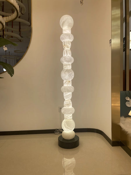 Modern Lamp Alabaster Spanish Marble Floor Lamp Living Room, Bedroom Hall Way Spanish Stand Lamps