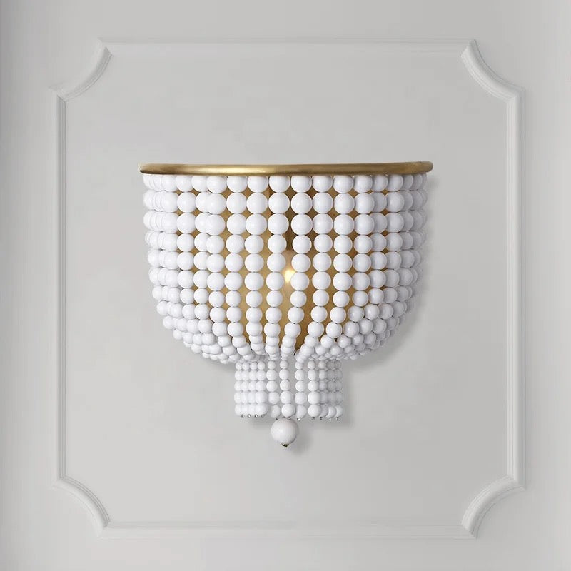 American Design Wall Lamp Bedside, Hallway, Living Room LED Wall Lamps Ceramic Crystal Sconces