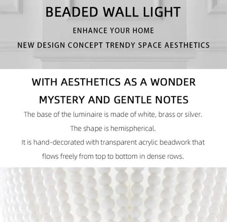 American Design Wall Lamp Bedside, Hallway, Living Room LED Wall Lamps Ceramic Crystal Sconces