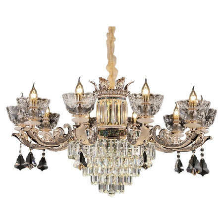 French Crystal Chandelier Living Room Villa European Luxury Entrance Staircase Chandeliers