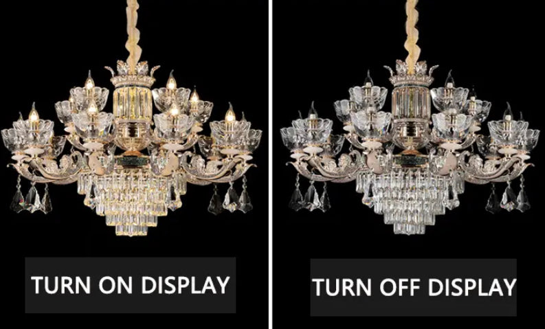 French Crystal Chandelier Living Room Villa European Luxury Entrance Staircase Chandeliers