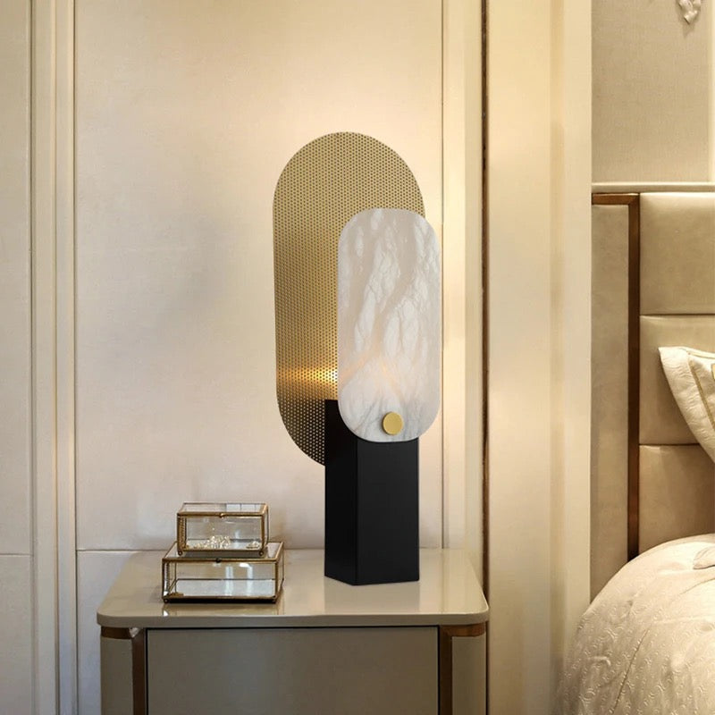 Nordic Modern Table Lamp Bedroom Bedside Study Home Hotel Decorative LED Marble Table Lamps